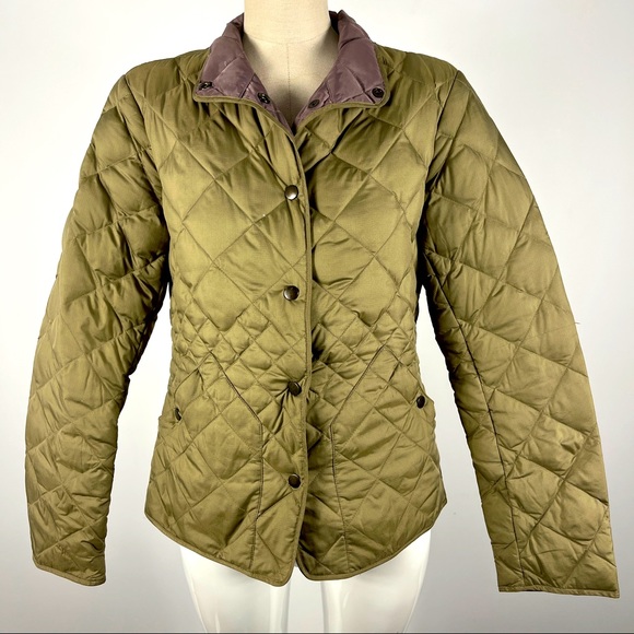 Eddie Bauer Quilted Jacket Down Fill 55 